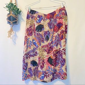 Westport Floral Knee Length Skirt 2X